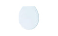MSV WC-Sitz Weiss Polypropylen, 46x37x35 cm
