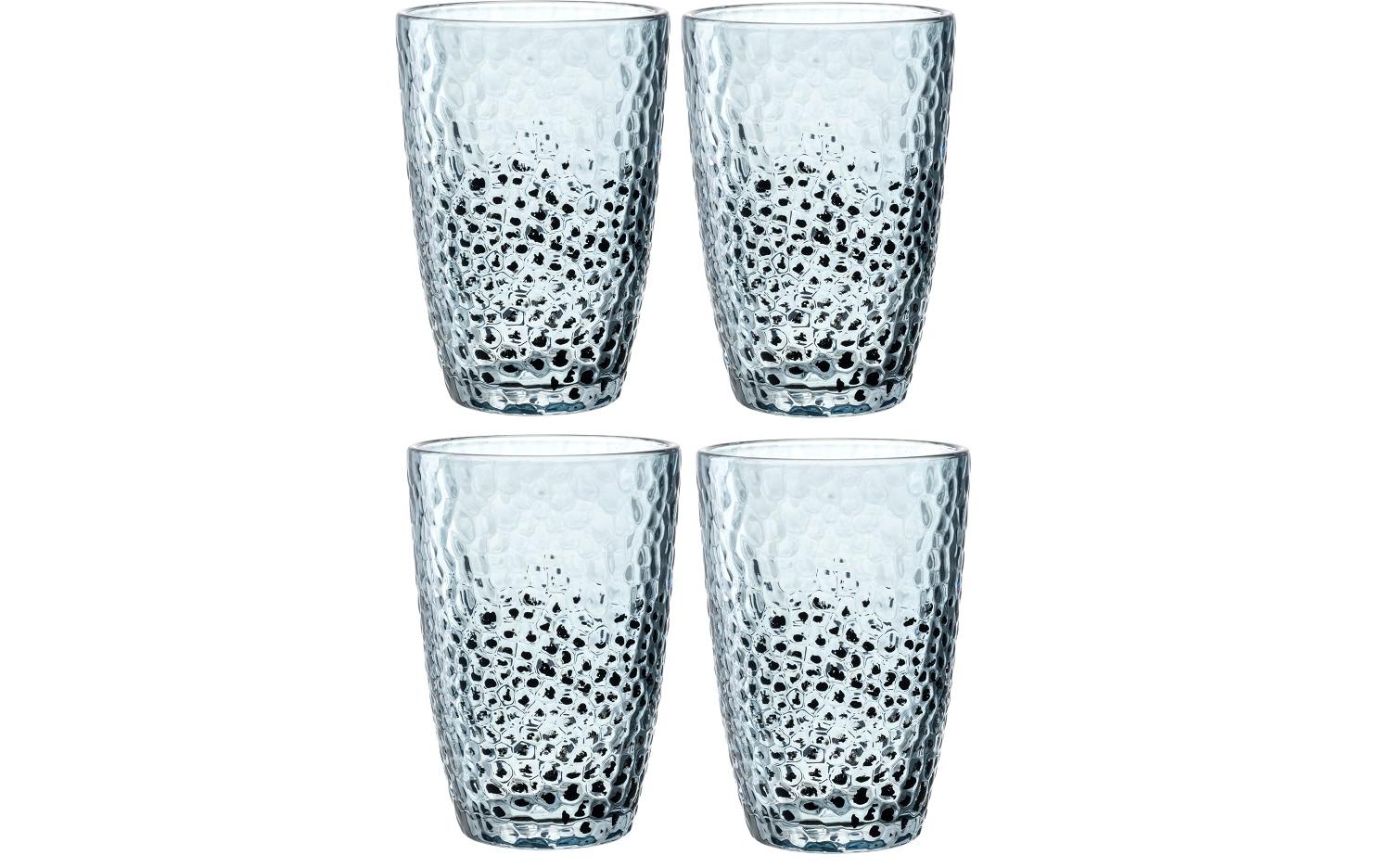 Leonardo Trinkglas Matera 340ml blau 4 Stk., 8x12cm, Nutzvol. 260ml