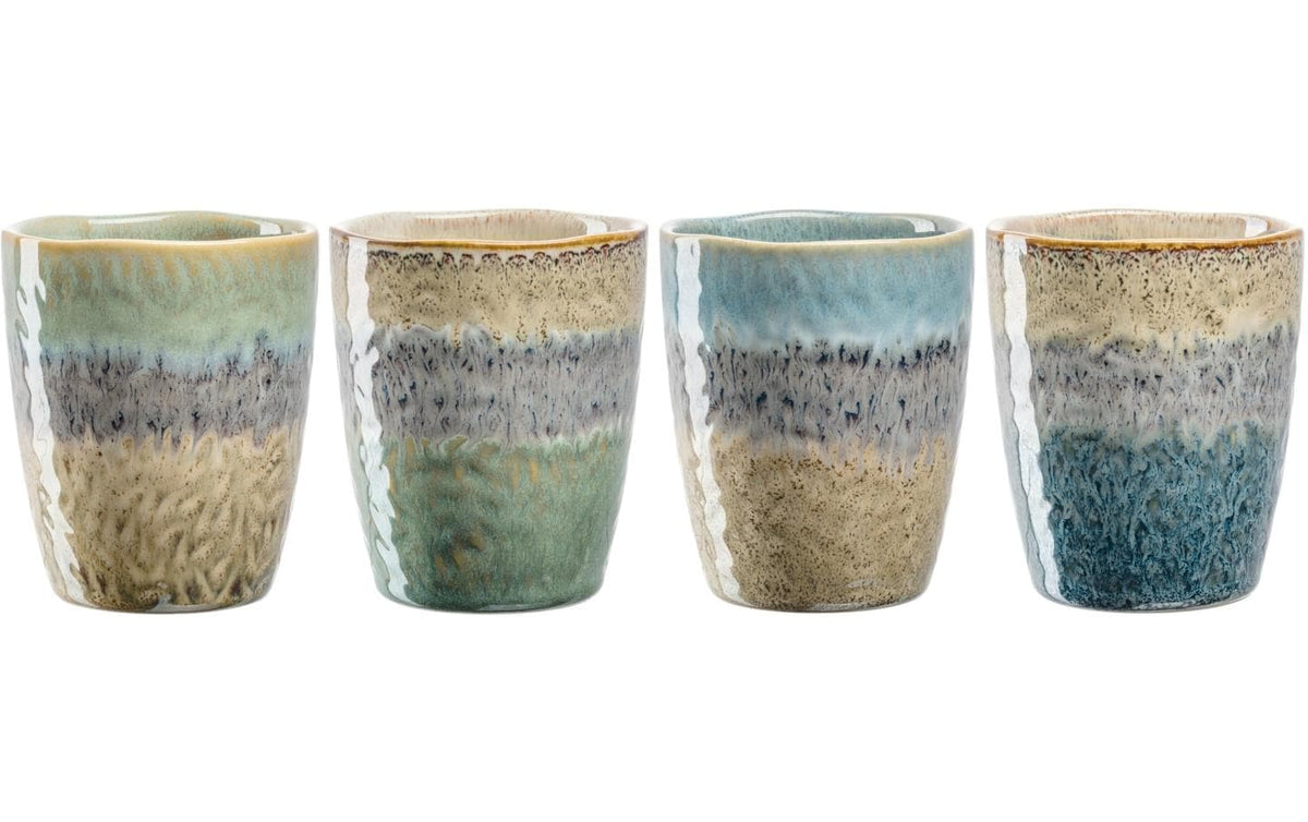 Leonardo, Kaffeebecher Matera 300 ml, 4 Stü 4er Set, Keramik, 8x10cm