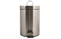MSV Treteimer, Silber matt 3 Liter, Edelstahl, 24.31x16.81 cm (HxD)