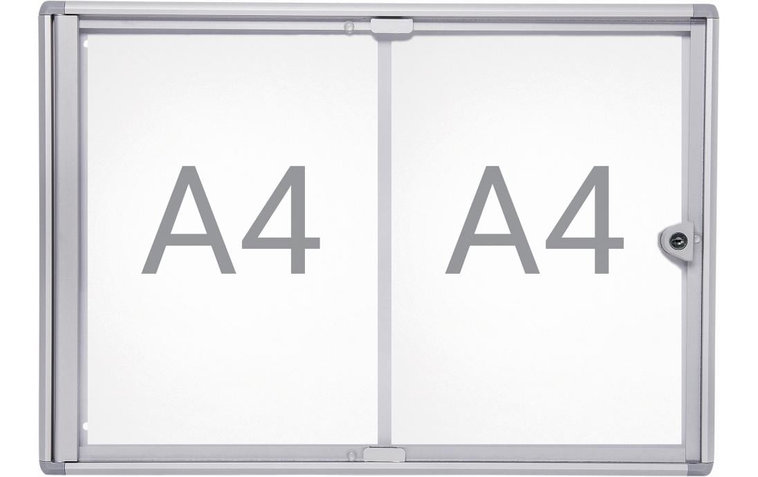 Maul Schaukasten MAULextraslim 2xA4, Aluminium