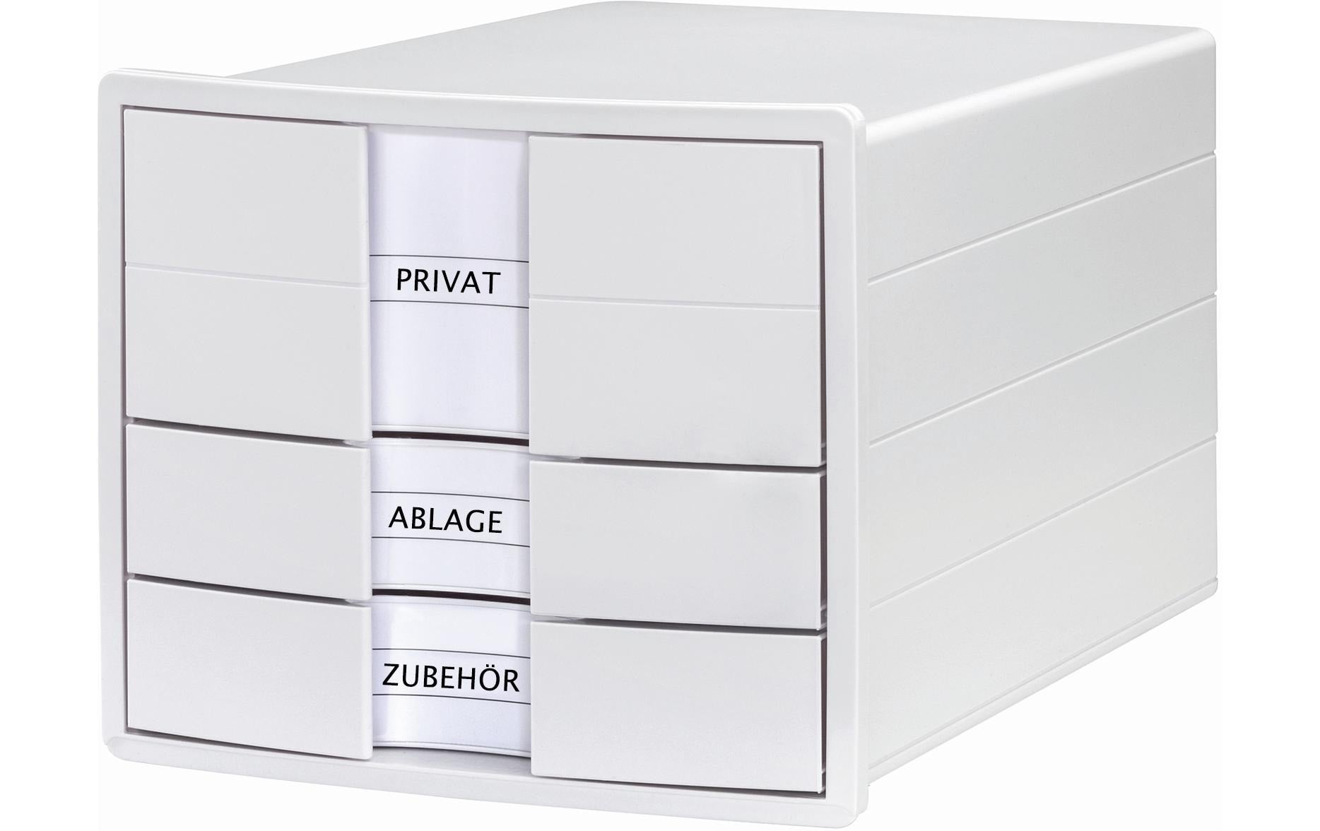 HAN Schubladenbox IMPULS A4/C4, 3 geschl. Schubladen, weiss