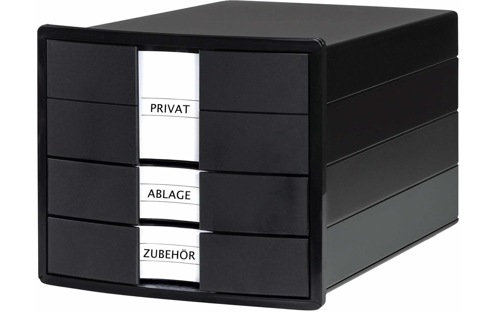 HAN Schubladenbox IMPULS A4/C4, 4 geschl. Schubladen, schwarz