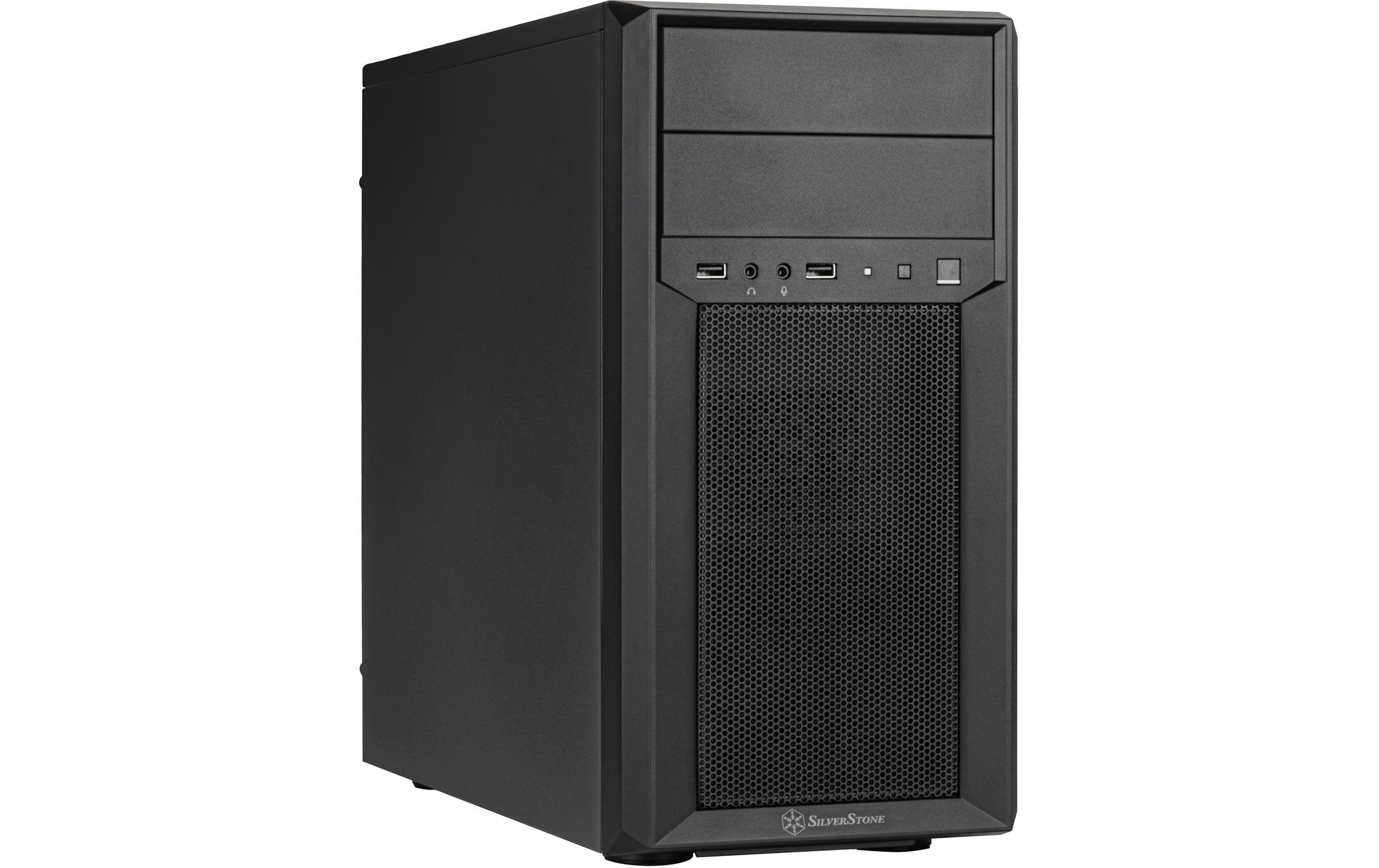 SilverStone Tower SST-FA313-B Schwarz, 2x USB Type-A