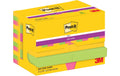 3M Post-it Super Sticky Carnival 12 Blöcke à 90 Blatt, 47 x 47  mm