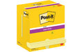3M Post-it Super Sticky, gelb 12 Blöcke à 90 Blatt, 76 x 127 mm