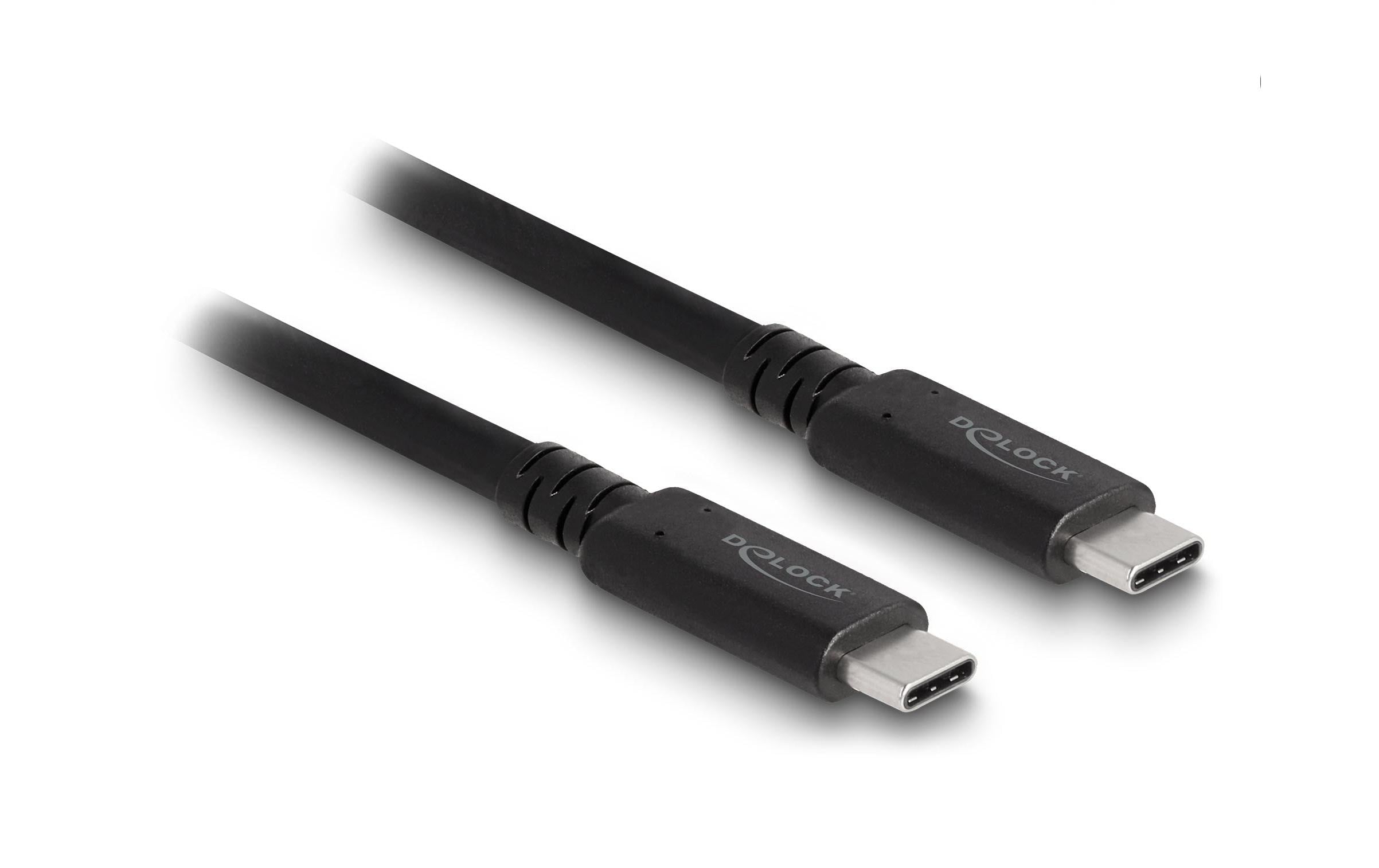 Delock USB4 40 Gbps koaxial 1.2m USB PD 3.1 Extended Power Range 240 W