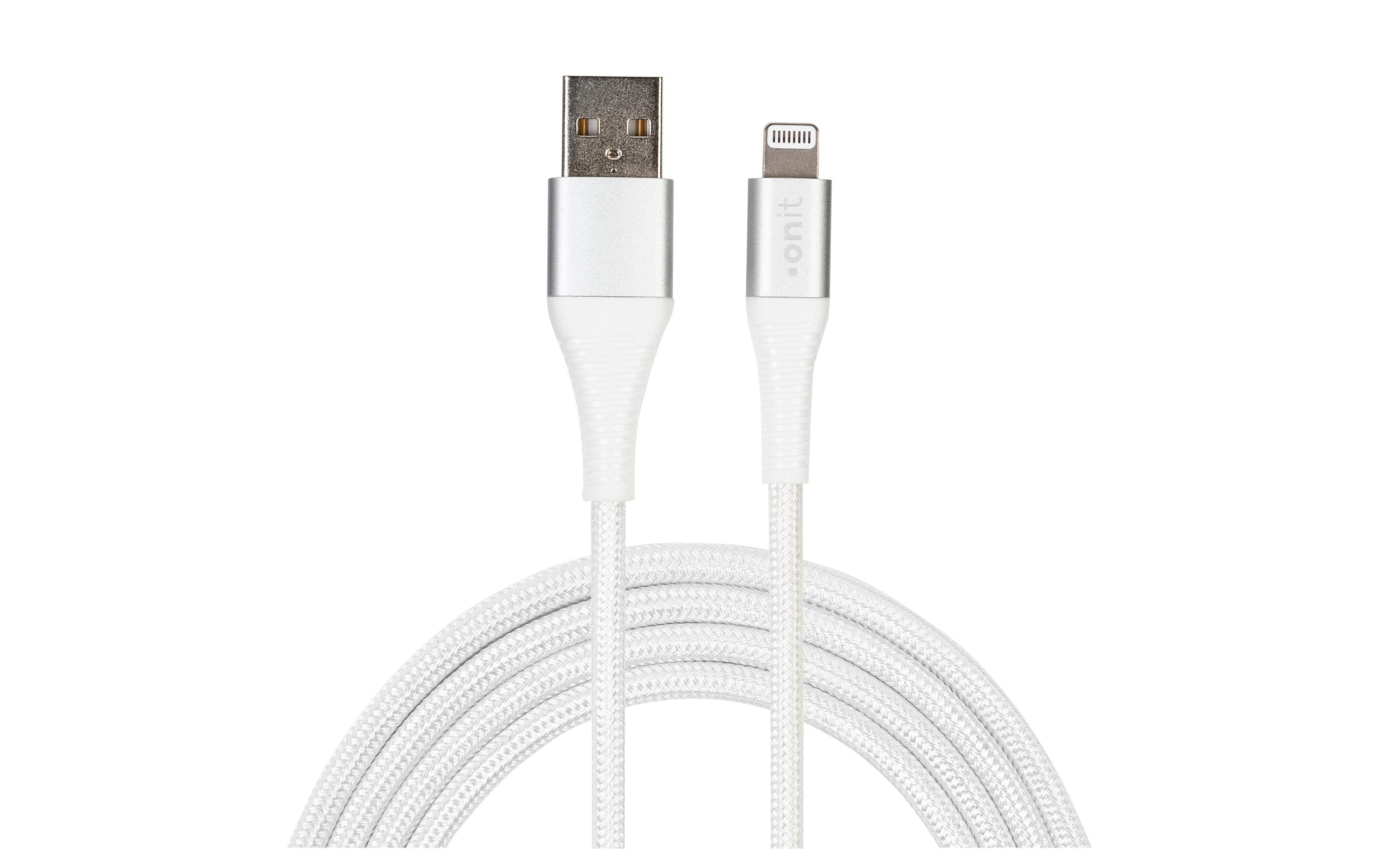 onit USB-Kabel basic A-lightning weiss 1m USB 2.0 / 12W / MFI-zertifiziert