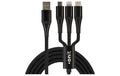 onit USB-Multi-Kabel schwarz 1m USB 2.0 / max.12W, nur Ladekabel