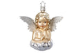 Inge Weihnachtskugel Engel Glas, H: 10.5 cm, mundgeblasen