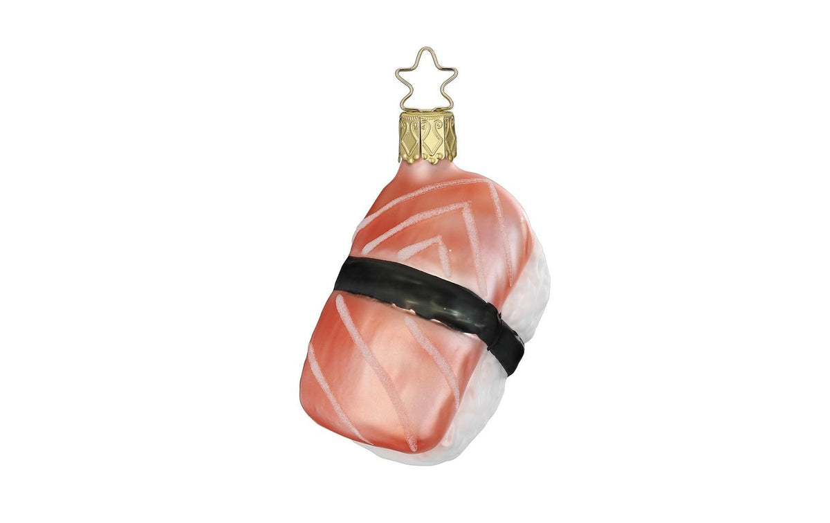 Inge Weihnachtskugel Sushi Nigiri Glas, H:7.5 cm, mundgeblasen