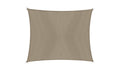 Sonnensegel Rechteck 4x5, taupe Spanngurten. UV-Schutz 50+.