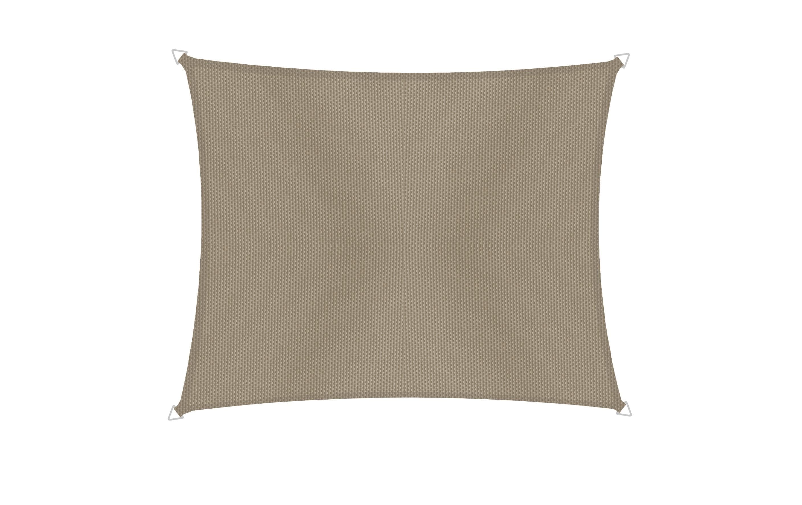 Sonnensegel Rechteck 2x3m, taupe Spanngurten. UV-Schutz 50+.