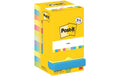 3M Post-it Super Sticky, mehrfarbig, 4 grat 8 + 4 Blöcke à 90 Blatt, 76 x 76 mm