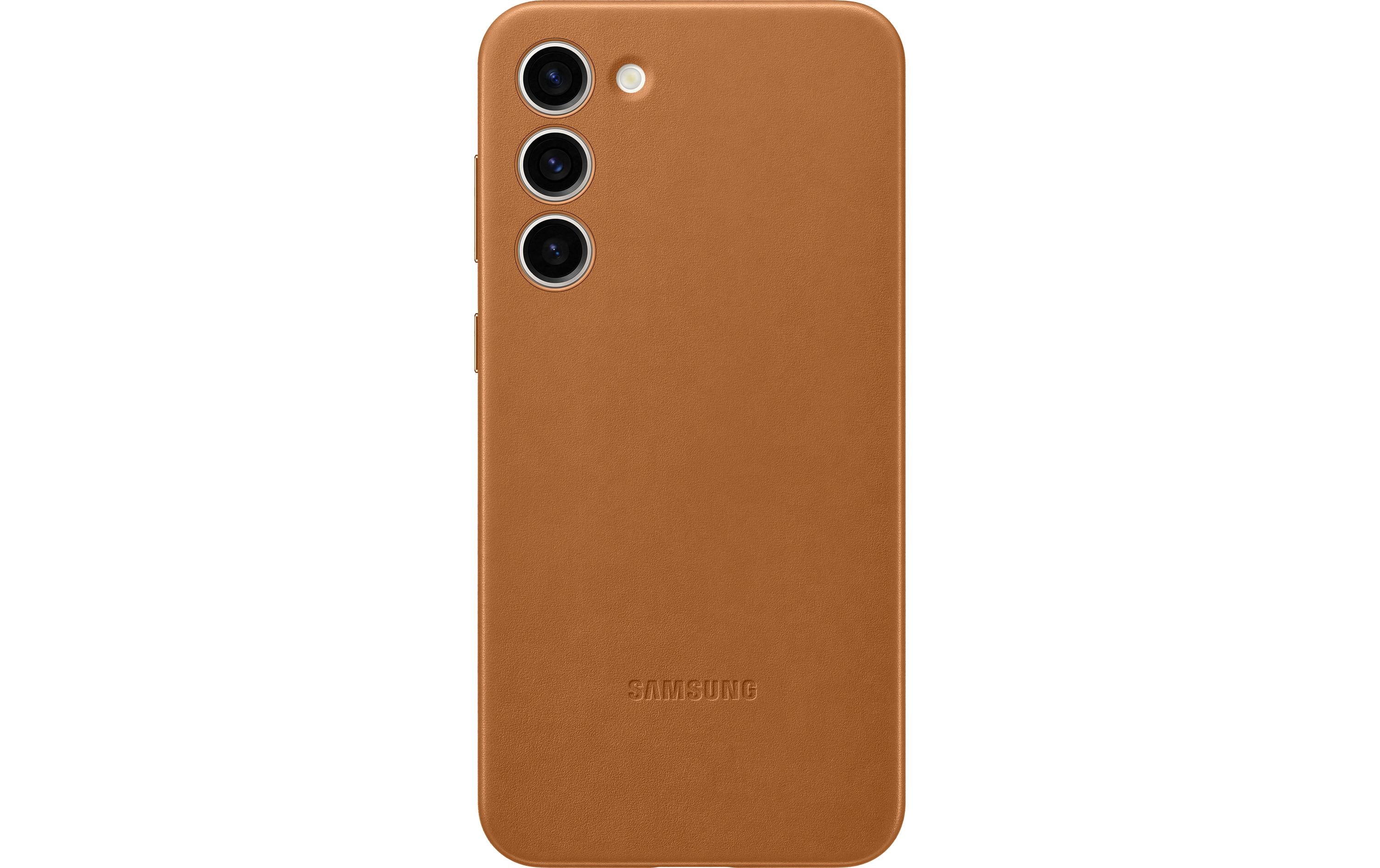 Samsung Leather Cover Camel fürs Samsung Galaxy S23+