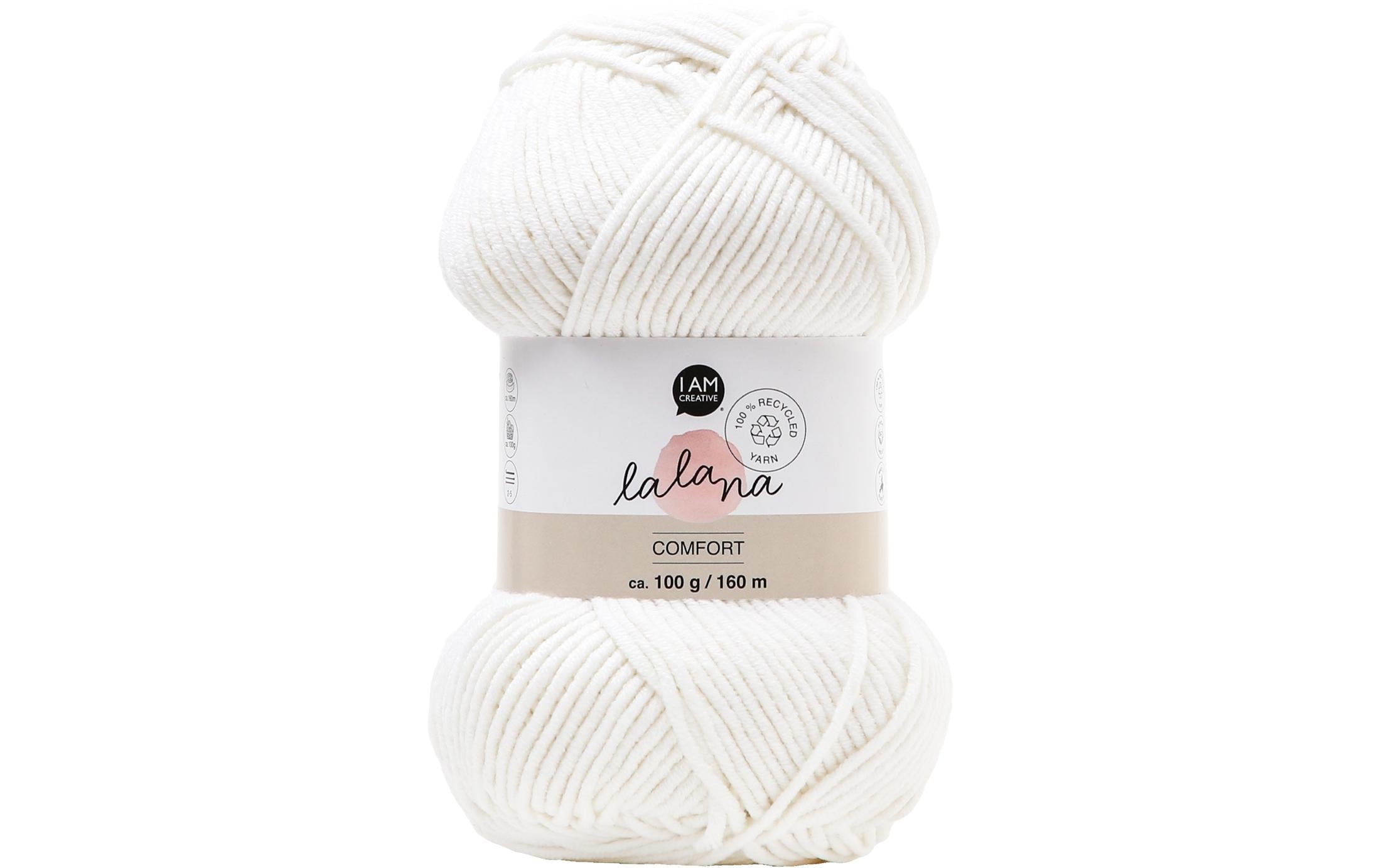 lalana Wolle Comfort weiss 100 g, ca. 160 m