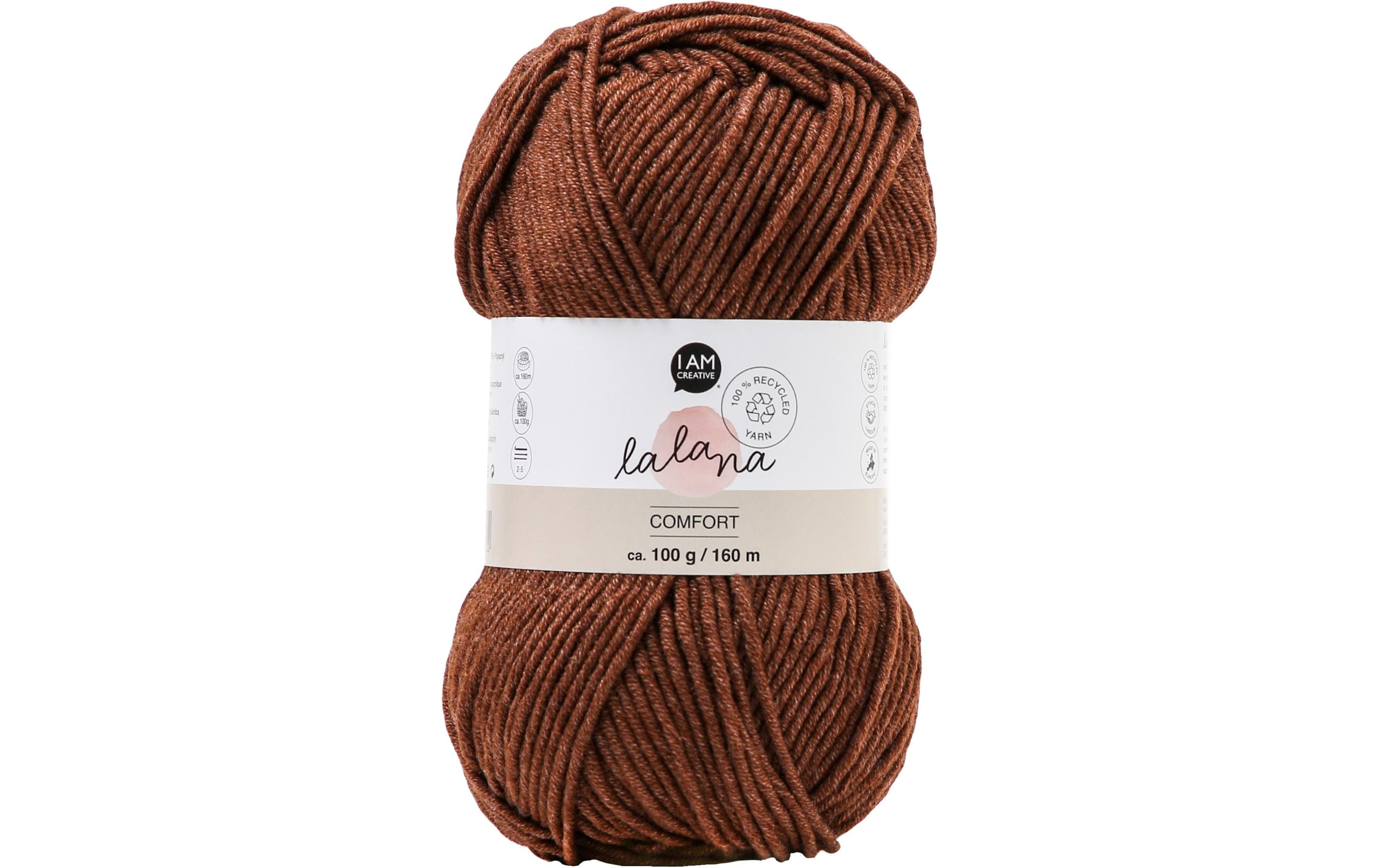 lalana Wolle Comfort coffee 100 g, ca. 160 m