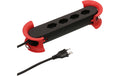 Max Hauri Steckdosenleiste Construct Line IP20, 4x T13, rot-schwarz, 5m