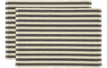 Södahl Tischset Statement Stripe Schwarz 2er Set, 33x48cm, je 50% Baumwolle/Jute