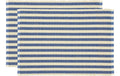 Södahl Tischset Statement Stripe Blau 2er Set, 33x48cm, je 50% Baumwolle/Jute