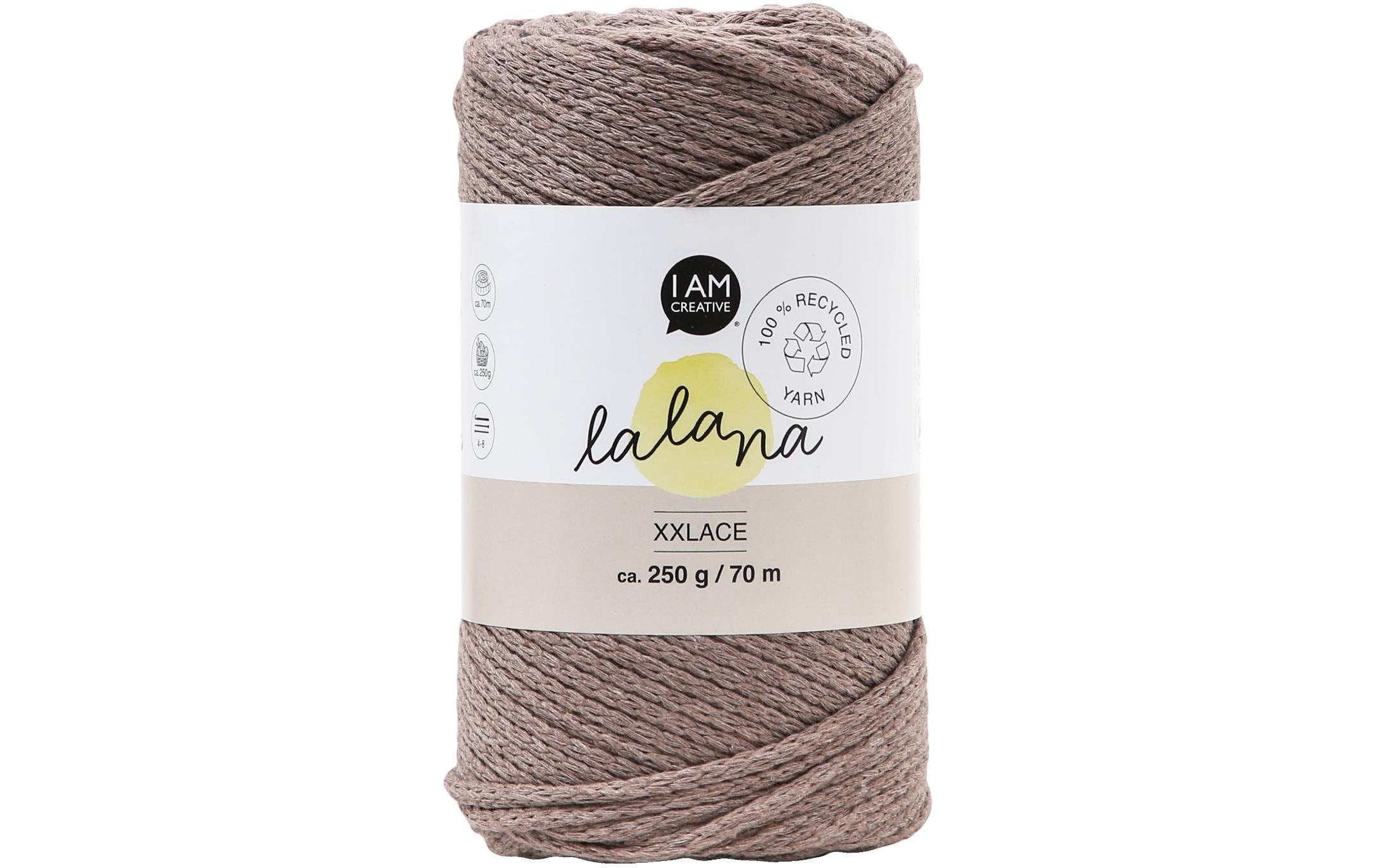 lalana Wolle Xxlace coffee 200 g, ca 100 m