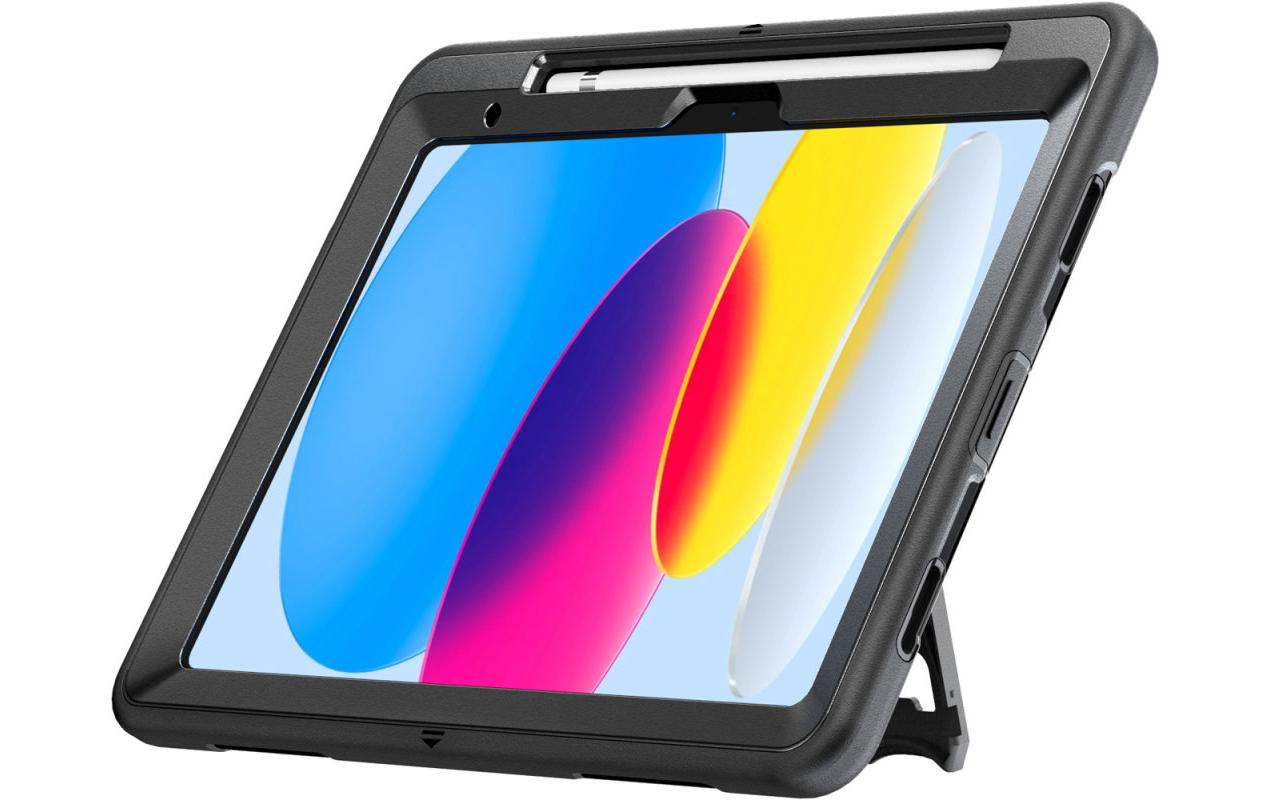 4smarts Rugged Case Grip Black für iPad 10th Gen. 10.9"