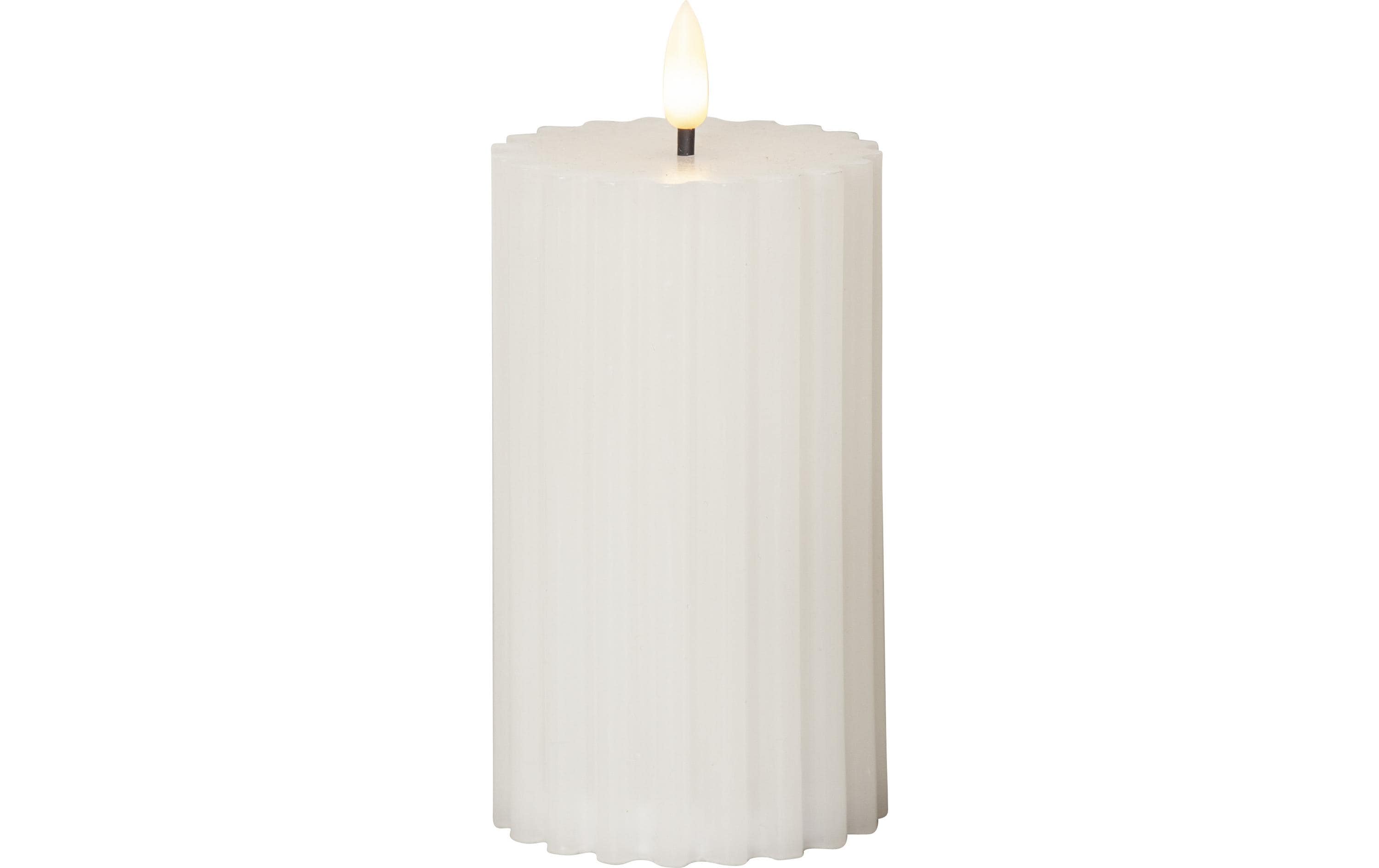 Star Trading LED Pillar Kerze Flamme Stri IP20, Warmweiss, 1 LEDs
