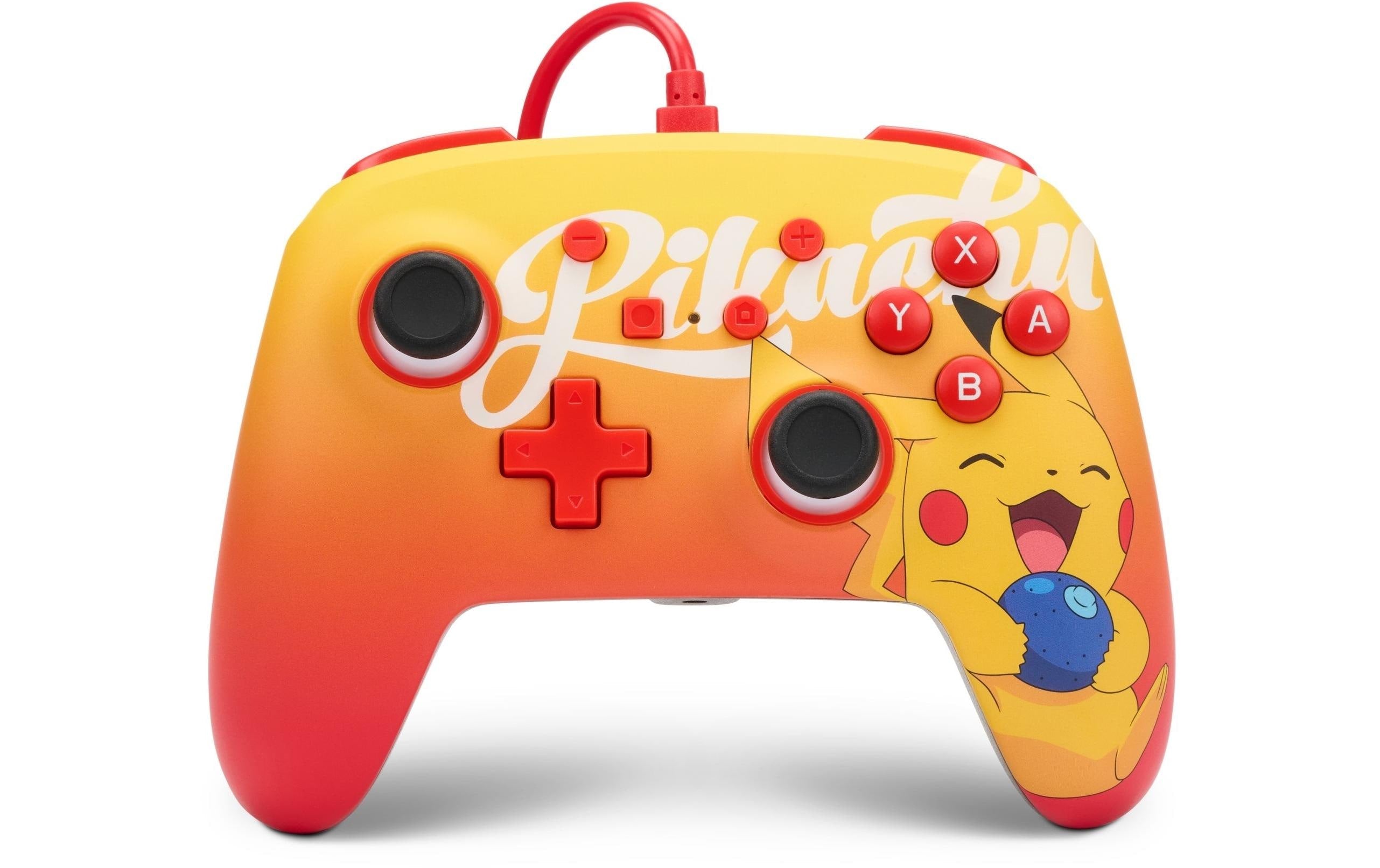 PowerA Enhanced Wired Controller, Switch Orange Berry Pikachu
