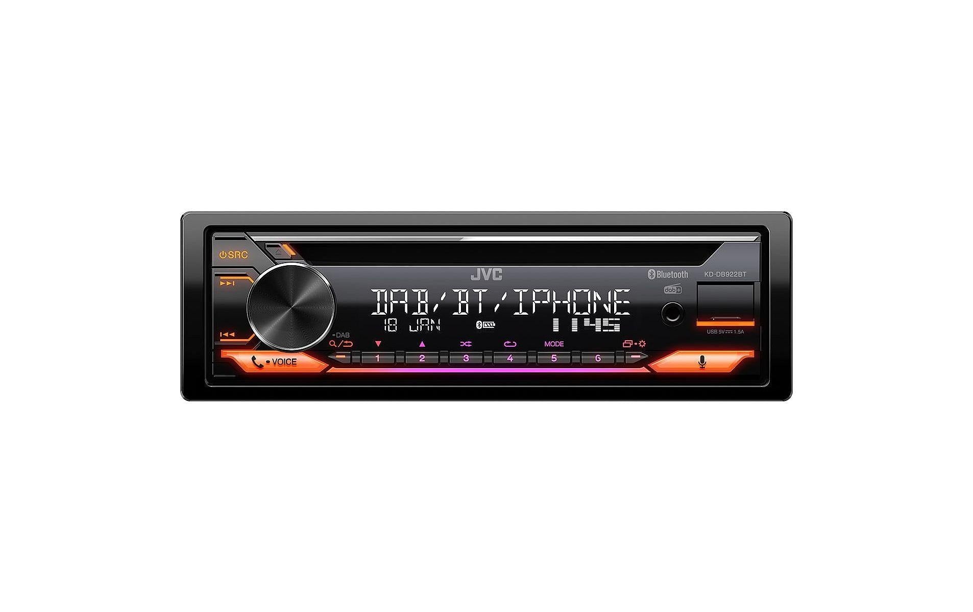 JVC KD-DB922BT CD Receiver, DAB+, Bluetooth