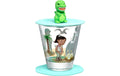 Leonardo Kinderglas Set Avventura Dino S 3tlg., D 9cm, 215ml, mit Deckel/Untersetzer