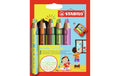 STABILO woody 3in1 duo 5er Spitz 5 Stifte und 1 Spitzer