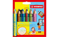 STABILO woody 3in1 duo 6er Spitz 6 Stifte und 1 Spitzer
