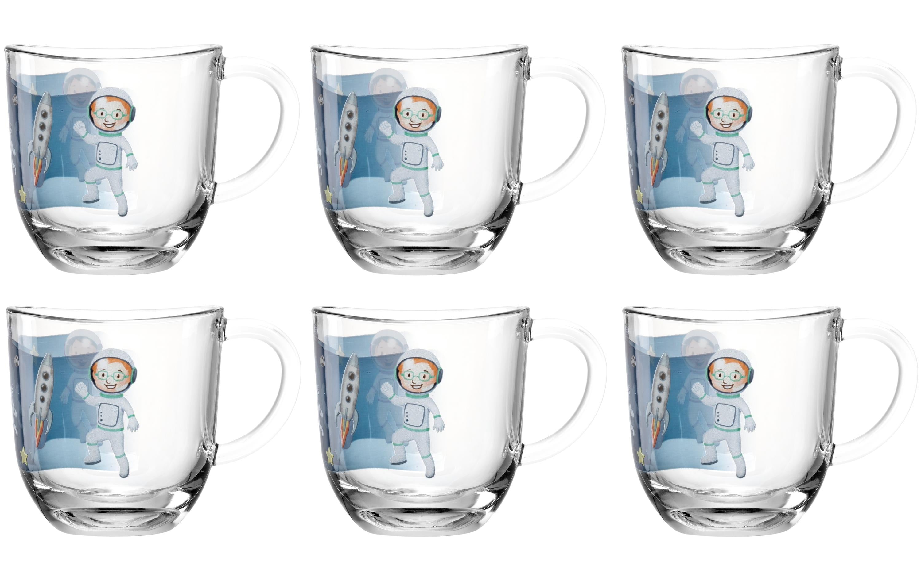 Leonardo Kindertasse Avvenutura Weltall 6 Stk., D 8, H 9cm, 280ml