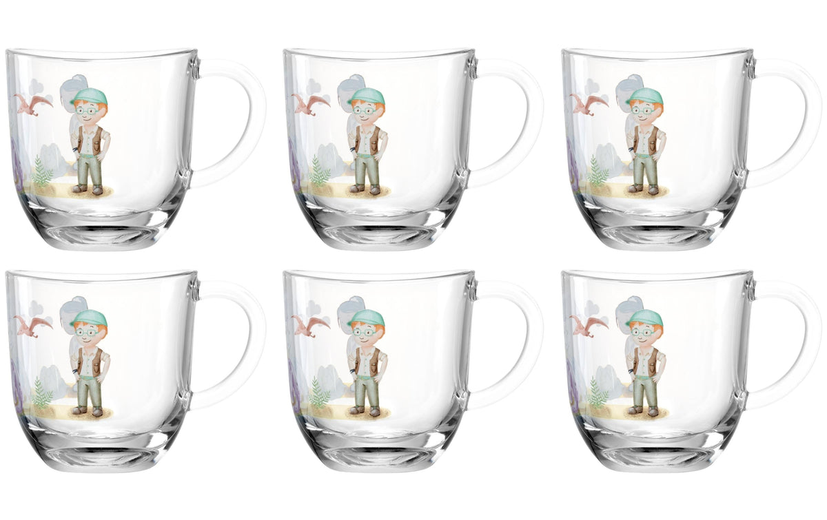 Leonardo Kindertasse Avvenutura Dino 6 Stk., D 8, H 9cm, 280ml