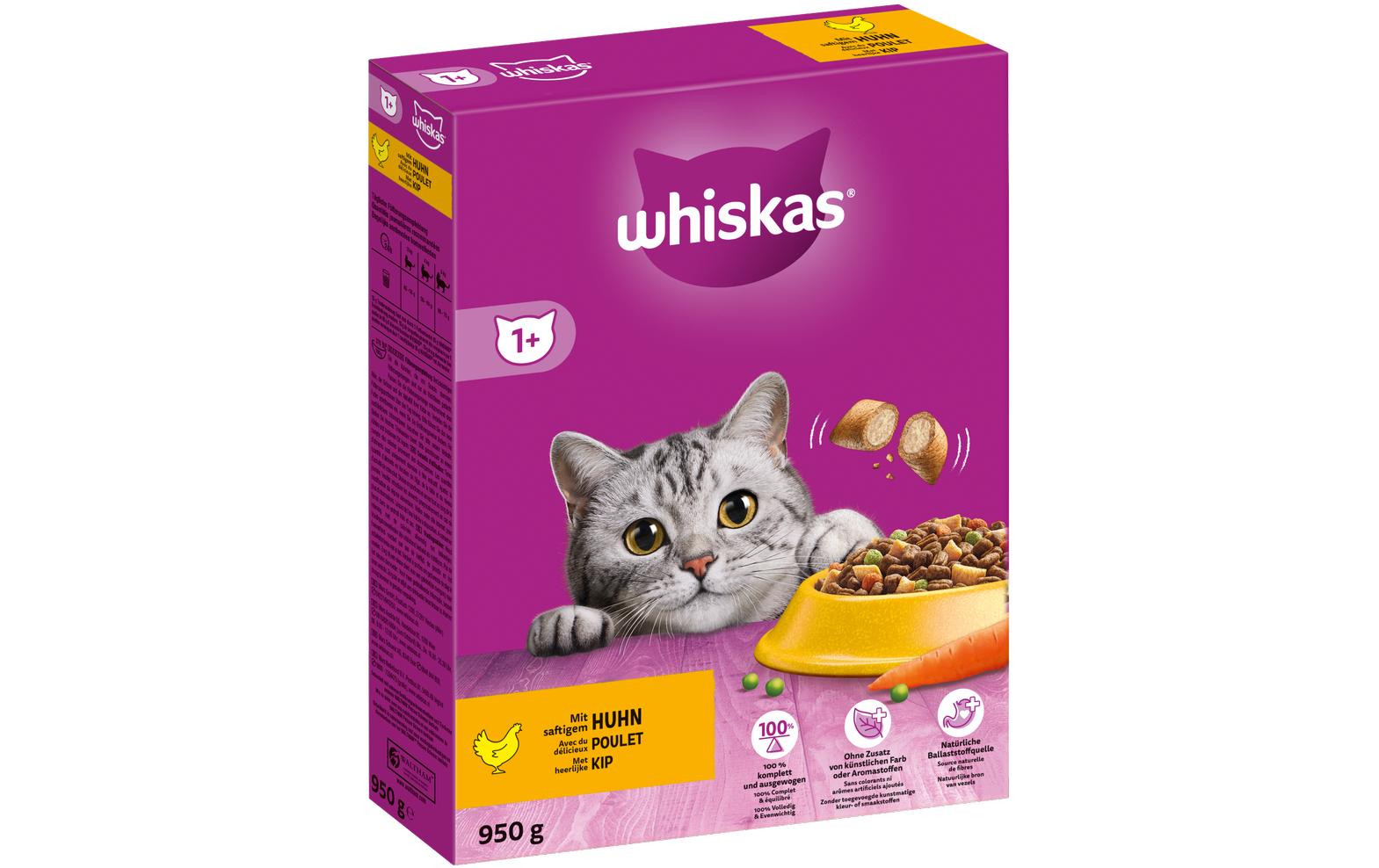 Whiskas Trockenfutter 1+ Huhn 950g