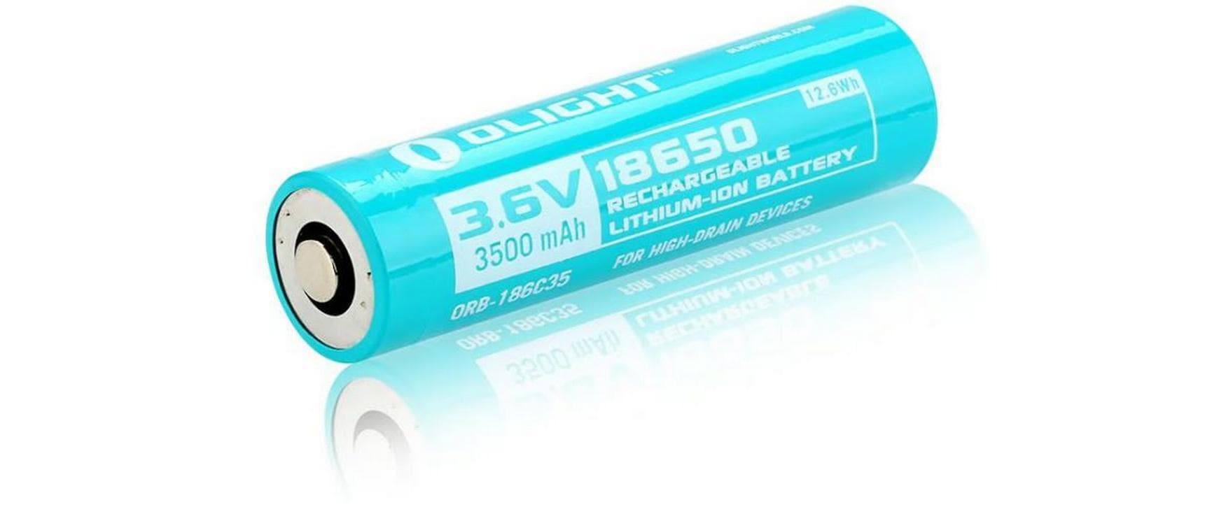 Olight Akku 18650 3500 mAh blau, für Perun