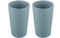 Koziol Becher Connect L 2er Set 350ml,7.5x7.5x11.7cm, blau, bio-circular