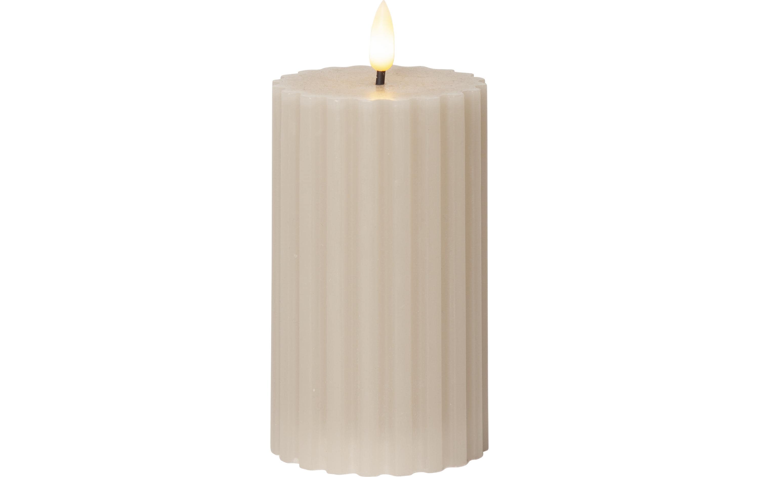 Star Trading LED Pillar Kerze Flamme Stri IP20, Warmweiss, 1 LEDs
