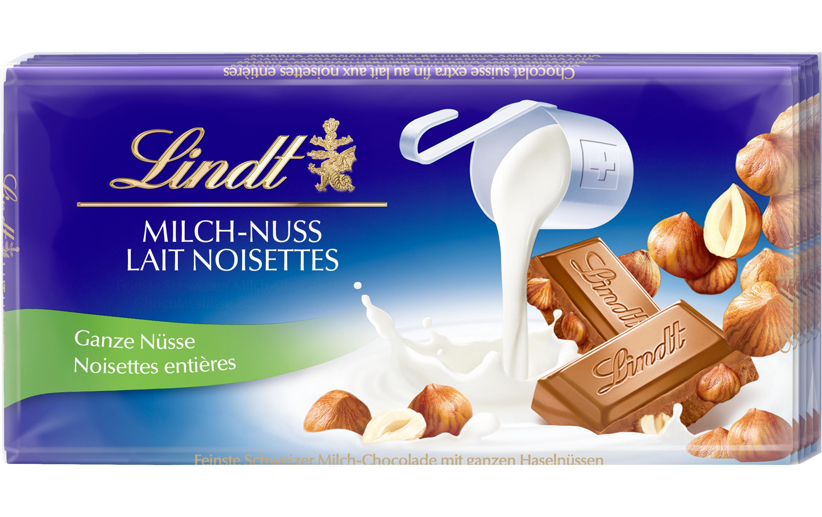 Tafelschokolade Milch Nuss 5 x 100 g