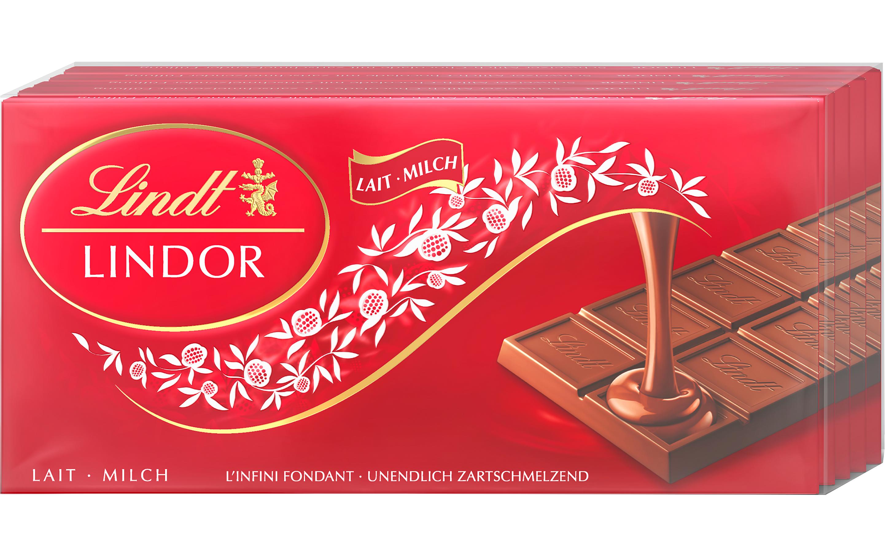 Lindor Tafelschokolade Milch 5 x 100 g