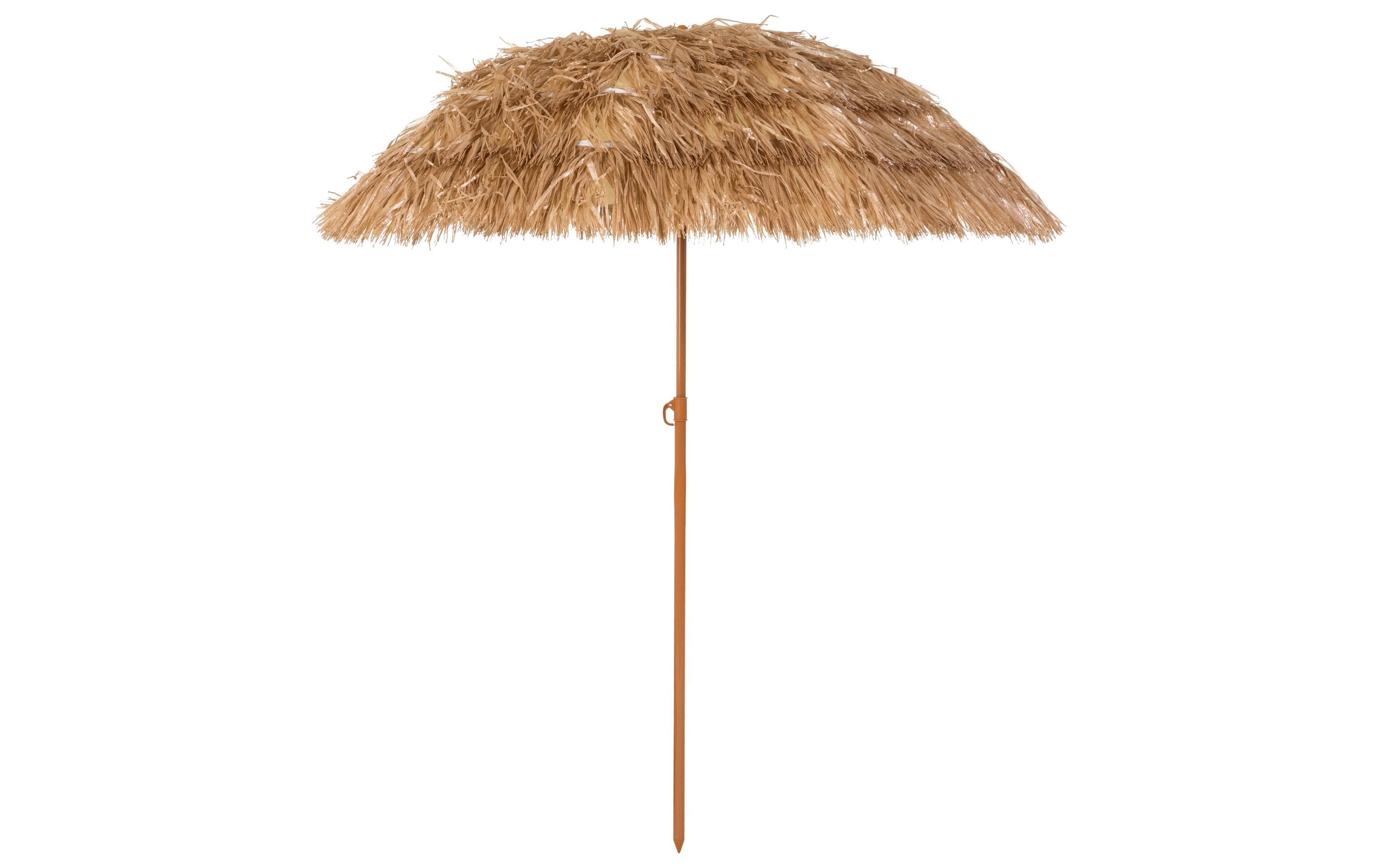 KOOR Sonnenschirm Tiki braun 180cm, tilt zinc, Polyester/PP