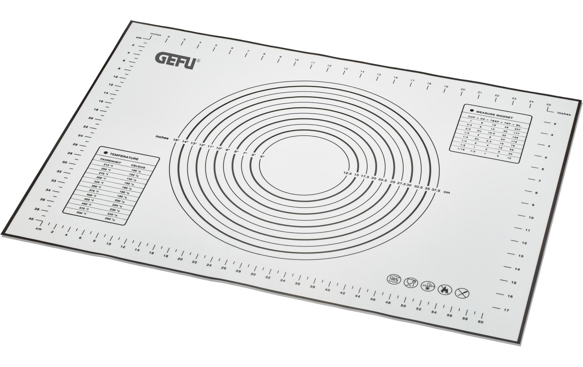 GEFU Back- und Arbeitsmatte PAD L: 70 cm, B: 50 cm, H: 0.04 cm