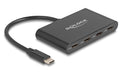 Delock USB 3.2 Gen 2 USB Type-C Hub 4x USB Type- C Buchse, 10 Gbps