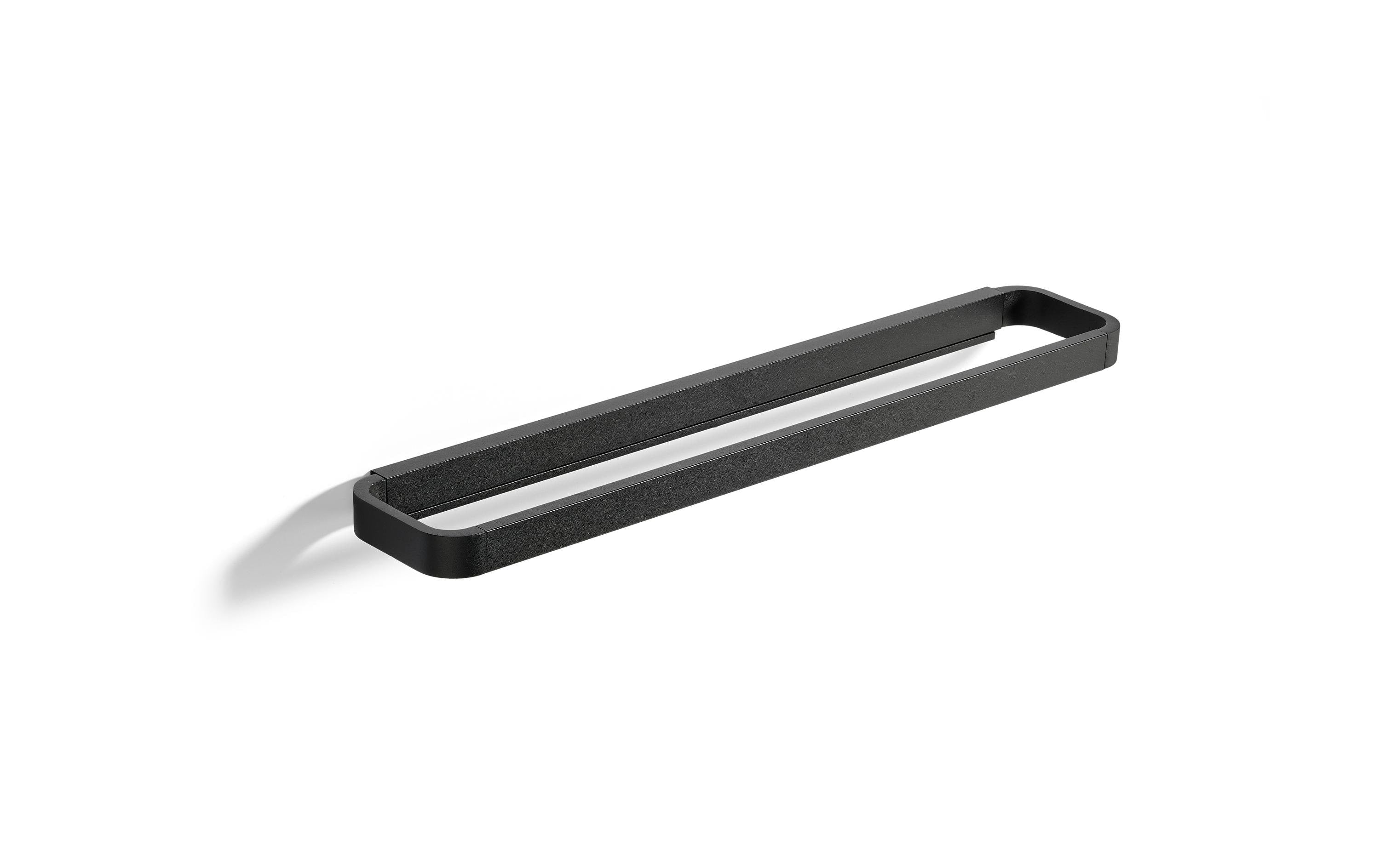 Zone Handtuchhalter Rim, Schwarz 44x7.5x2.5 cm, Aluminimum