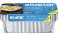 Alustar Grillschale mit Deckel 21 x 11 x 5.4 cm, 10 Stück