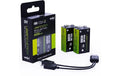 Verico LoopEnergy 9V-Block 500mAh, USB-C Anschluss, 2 Stück