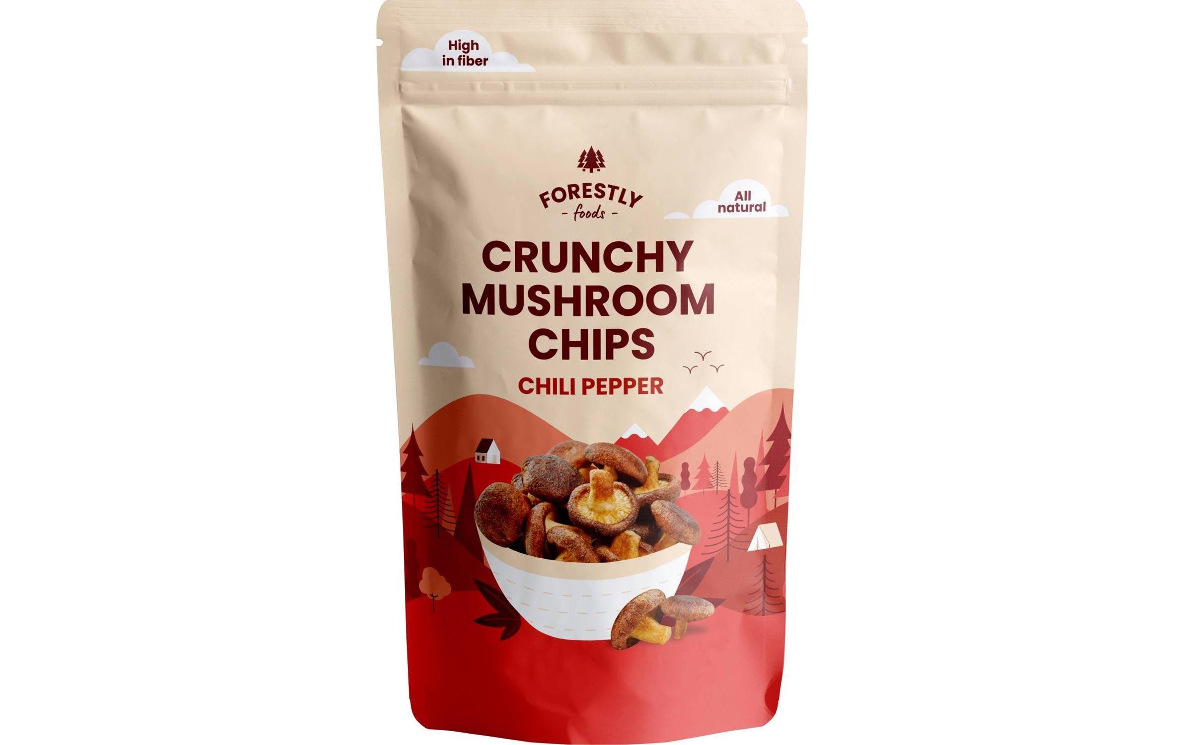 Crunchy Mushroom Chips - Chili 50g