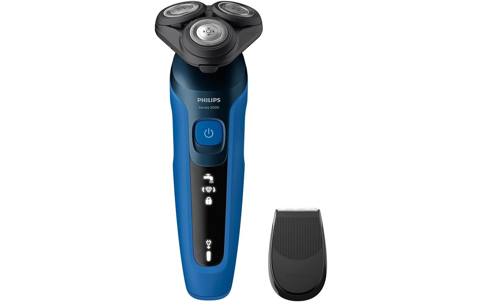 Philips Rasierer Series 5000 S5466/17 Blau, SmartClick Präzisionstrimmer