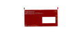 Büroline Dokumententasche 250 C6/5, 125 x 245 mm, rot, Fenster rechts
