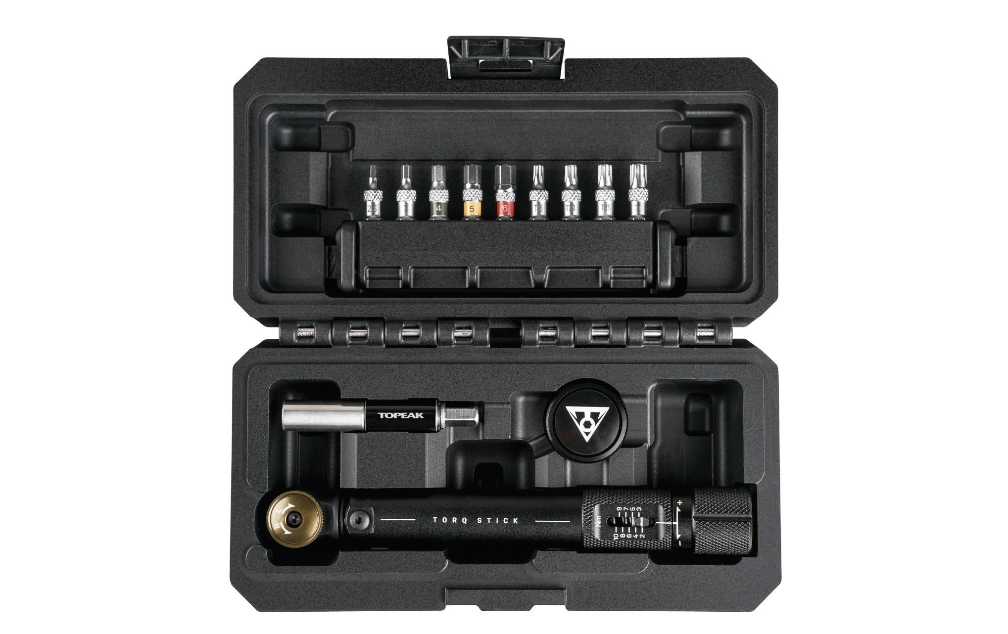 TOPEAK Torq Stick Pro 2-10 Nm Werkzeugbox mit Drehmoments.